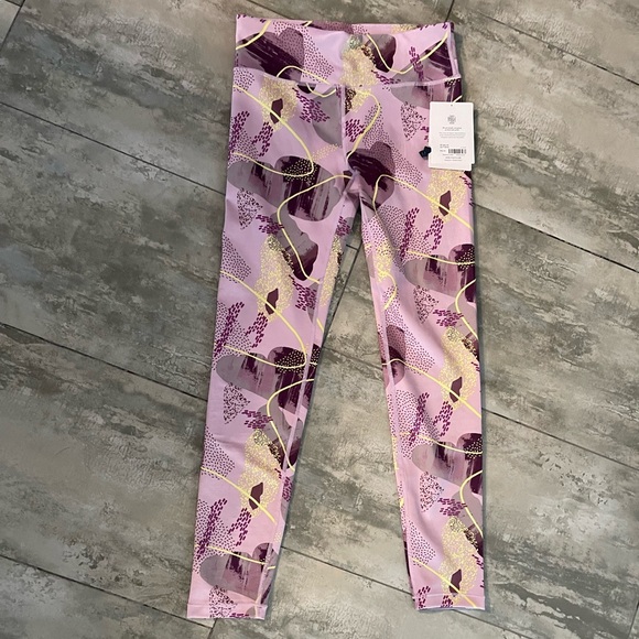 Athleta ATHLETA GIRL HIGH RISE CHIT CHAT TIGHT Size XXXL/16 Pink Purple 982645 - Picture 5 of 8